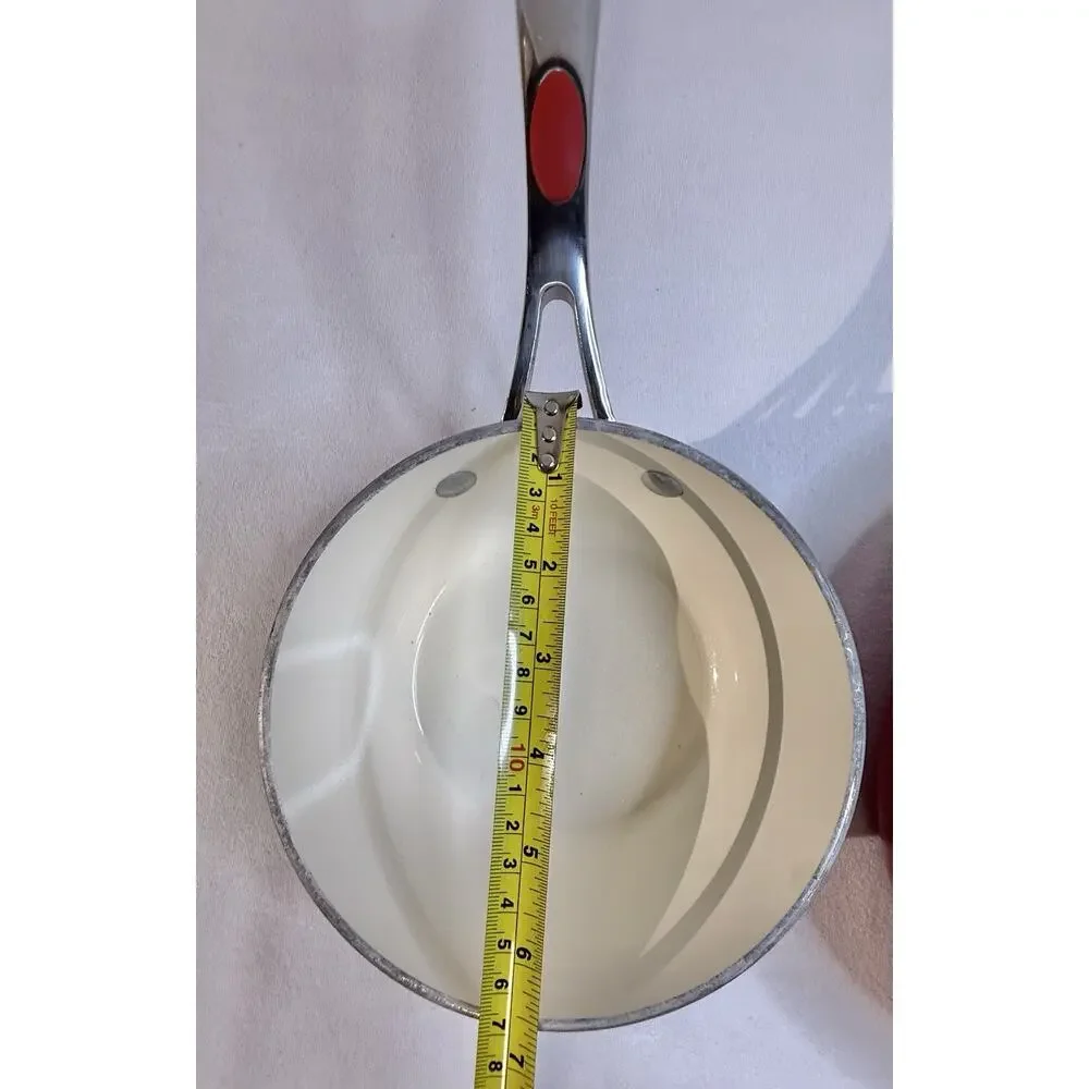 Tramontina Deluxe Ceramic Nonstick 1O In Fry Pan 1.5 Qt Sauce Pot SET Made Italy